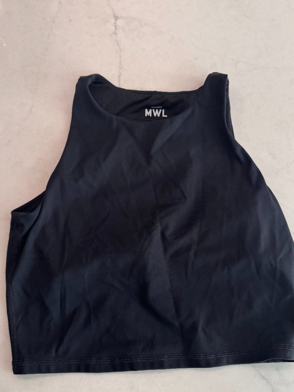 MADEWELL tank top sports bra Women's  size medium Black